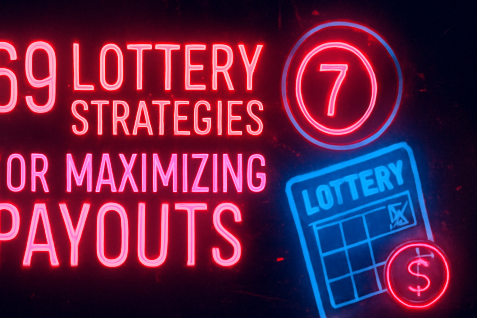 Informational scene about 69 Lottery FAQ with prominent text.