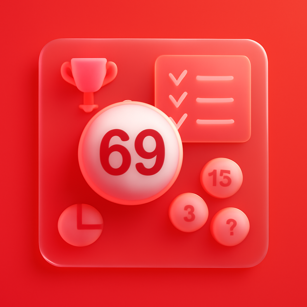 An educational illustration outlining the advantages of the 69 Lottery platform.
