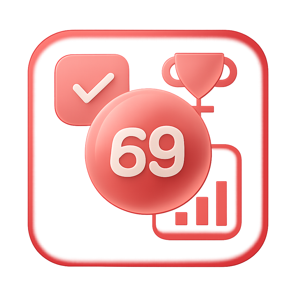 An icon symbolizing the support resources available for 69 Lottery users.