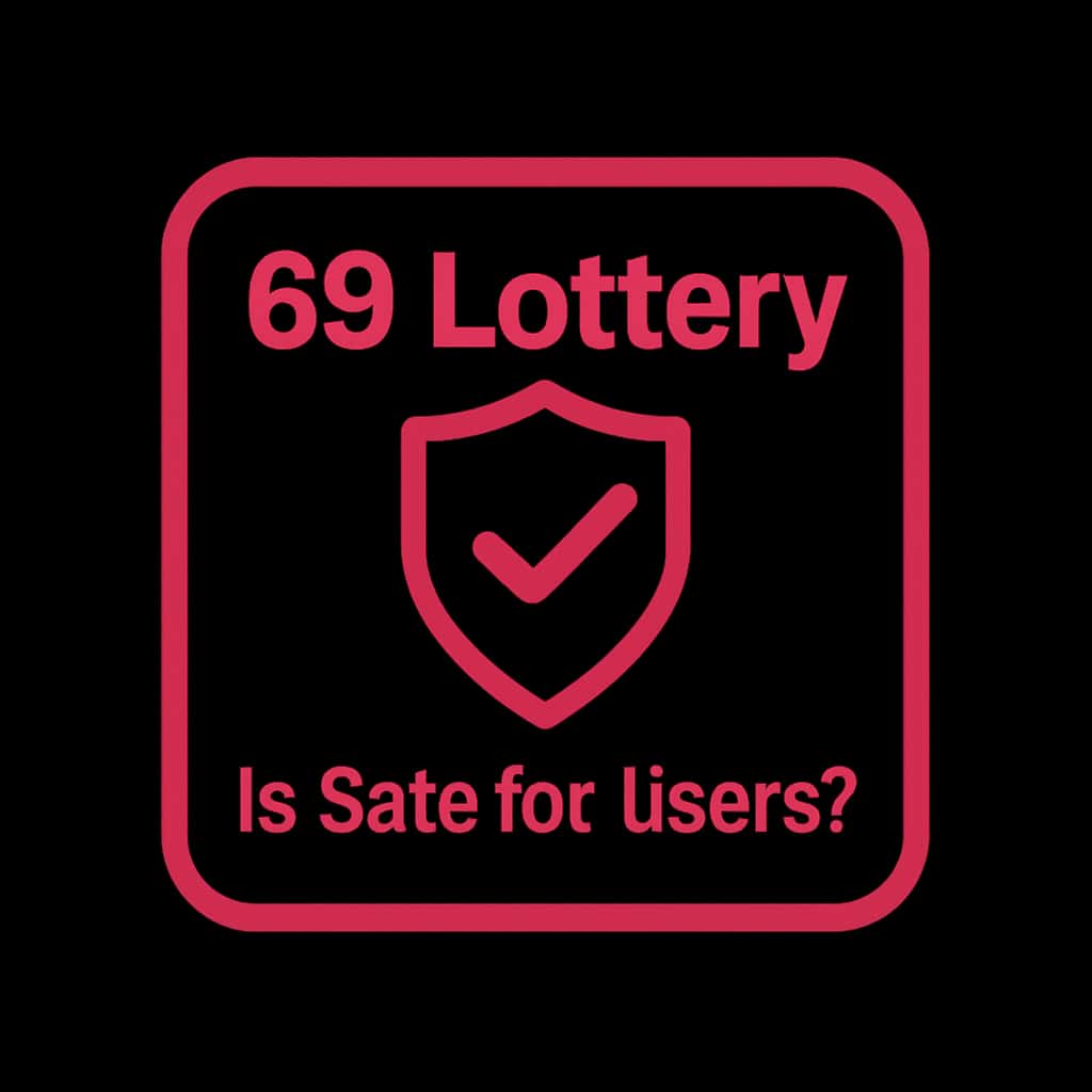 Badge symbolizing the safety of users in 69 Lottery.