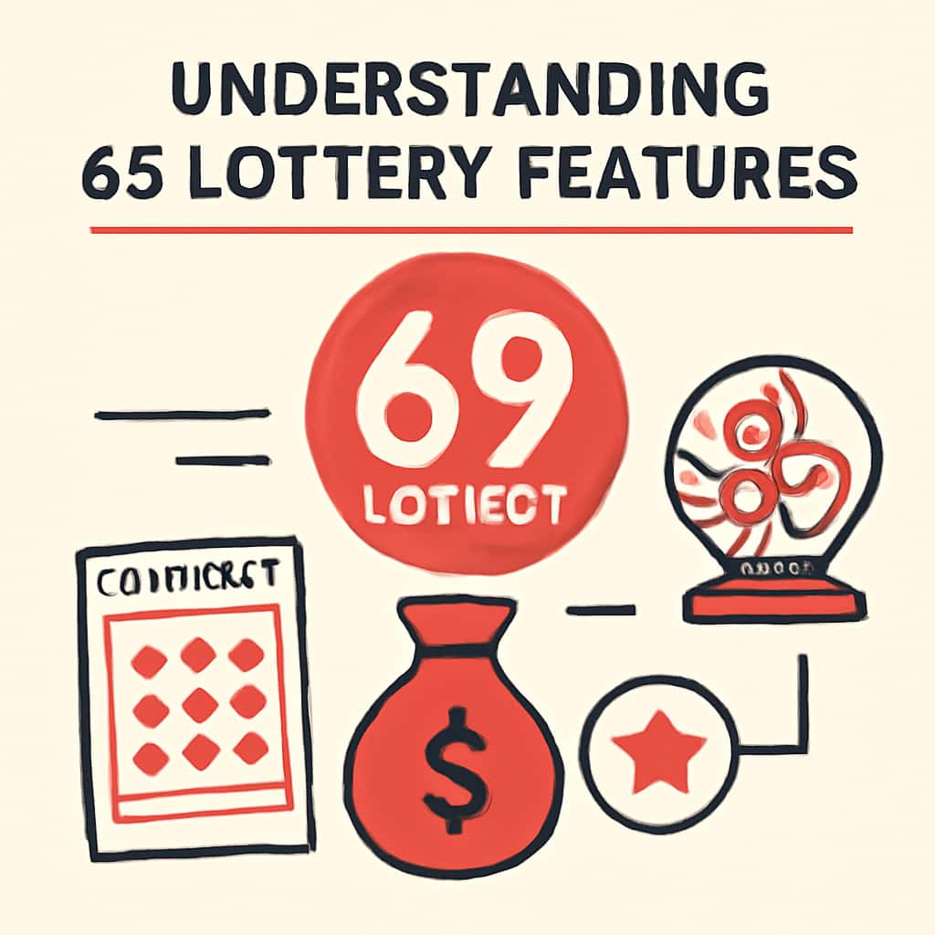 Educational diagram illustrating critical features of 69 Lottery.